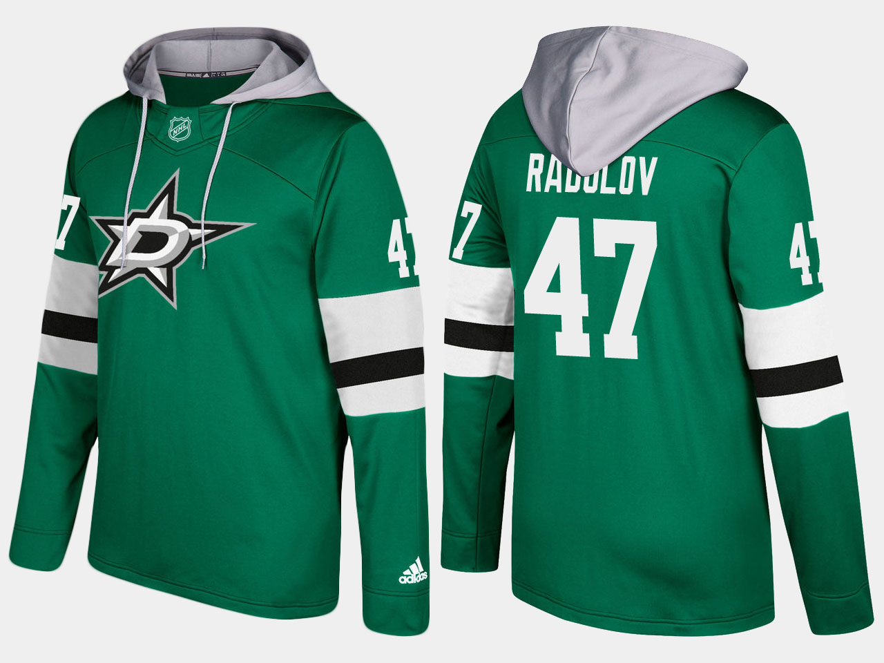 Men NHL dallas stars 47 alexander radulov green hoodie